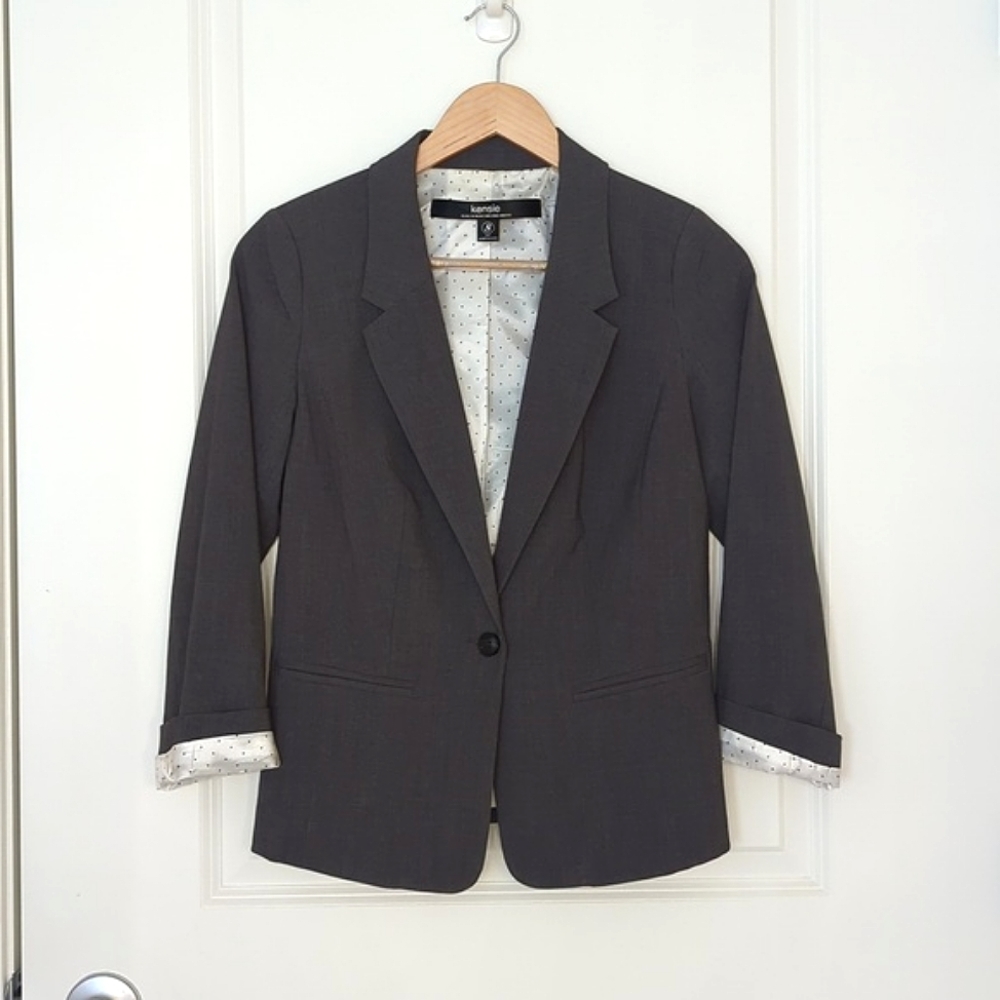 Kensie Gray Blazer - Picture 2 of 6